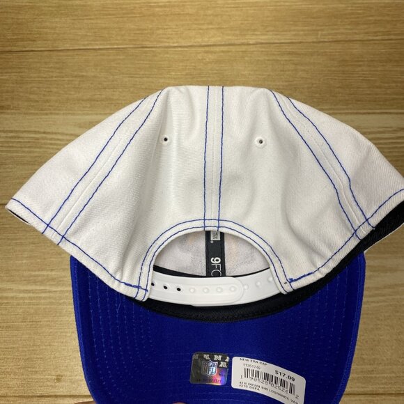 VTG Logo Los Angeles Rams Snap Back New Era 9Forty 2 Tone NFL Cap Adjustable Hat - Picture 14 of 14